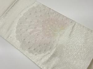 リサイクル　孔雀模様織出し袋帯